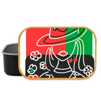 EG Frau I positive Sprüche I Muttertag I Urlaub - Lunch Box - Schwarz - Vorne