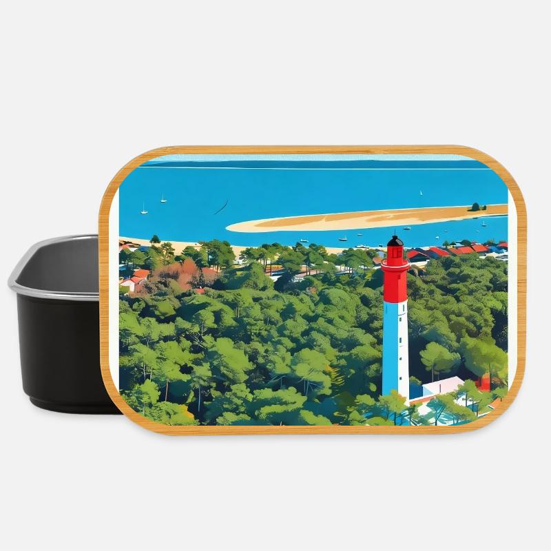 Phare Lège-Cap-Ferret Retro - Boîte à goûter - noir