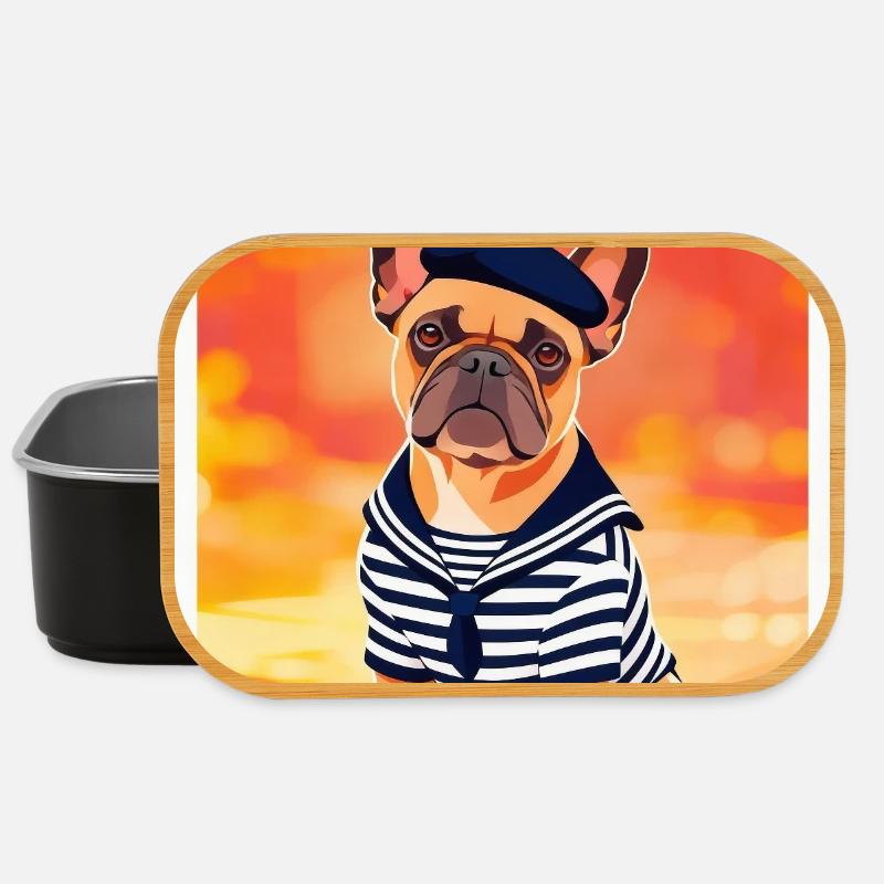 Bouledogue Marin Sailor - Boîte à goûter - noir