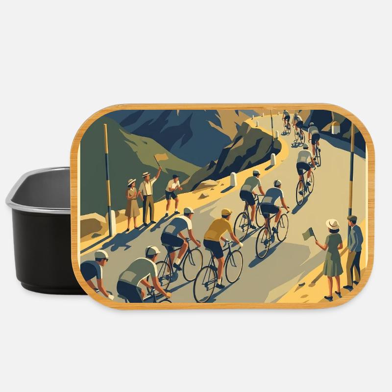 Bergaufstieg – Radfahrer-Erinnerung - Lunch Box - Schwarz