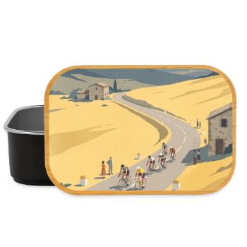 Quiet Breakaway — Radfahrer-Erinnerung - Lunch Box - Schwarz - Vorne
