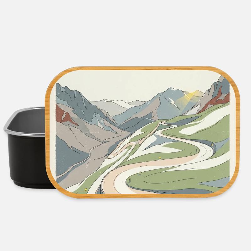 Alpe d'Huez — Radfahrer-Erinnerung - Lunch Box - Schwarz