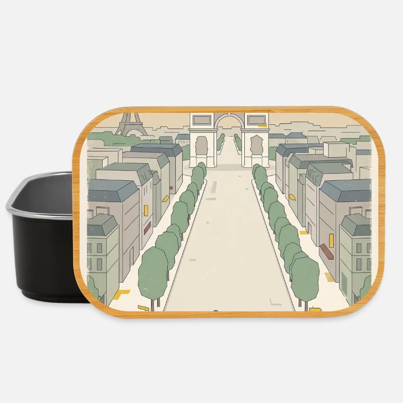 Paris Finish — Cycling Memory - Lunch Box - black