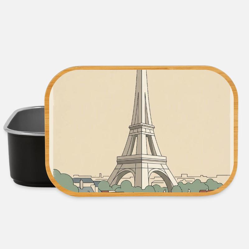 Paris Ride – Radfahrer-Erinnerung - Lunch Box - Schwarz