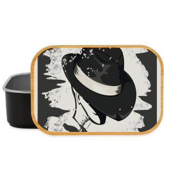 Hacker gesucht - Lunch Box - Schwarz - Vorne