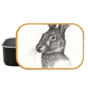 Not just another Rabbit - Lunch Box - black - Front