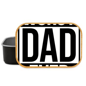 Worst Dad Ever Lustig Sarkastisch Vatertag Papa - Lunch Box - Schwarz - Vorne