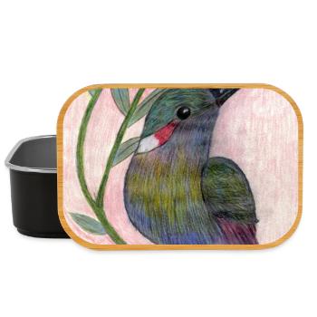 Oiseau - Boîte à goûter - noir - Devant