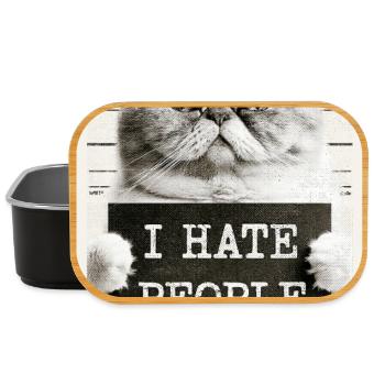 GrimmigerKater I HATE PEOPLE - Lunch Box - black - Front