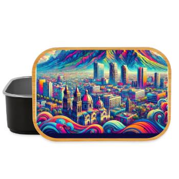 Monterrey Mexiko Design - Lunch Box - Schwarz - Vorne