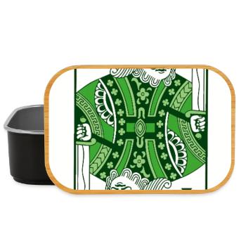 King Of Shamrock St Patrick’s Irish - Lunch Box - black - Front