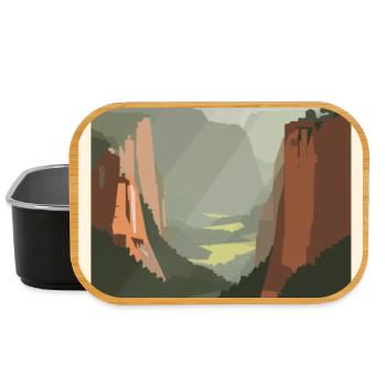 Suisse saxonne | Parc national vintage - Boîte à goûter - noir - Devant