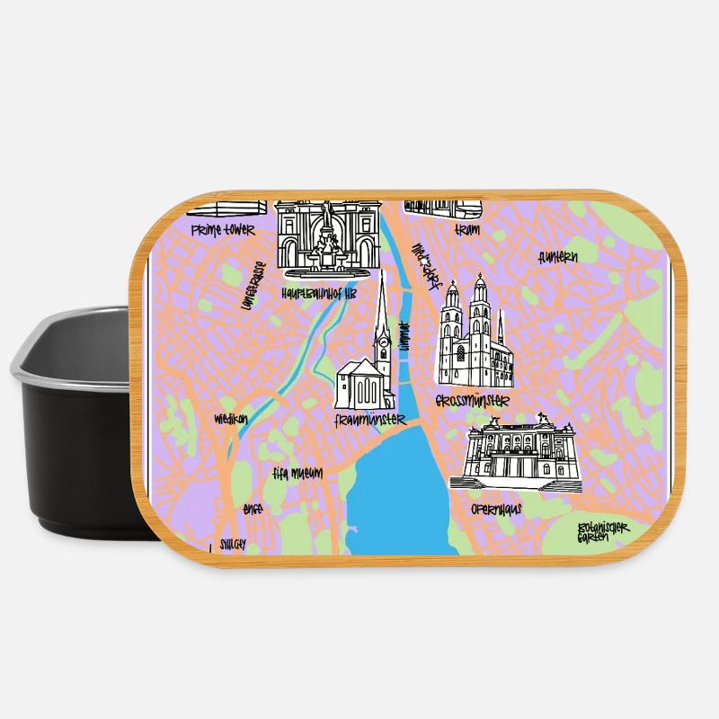 Ville de Zurich - Boîte à goûter - noir