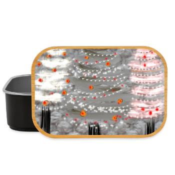 Festliche Weihnachtsbaum-Dekorationen - Lunch Box - Schwarz - Vorne