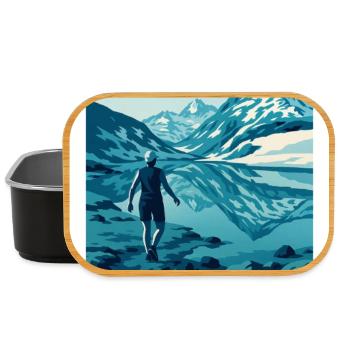 Alpines Wandern am Bramantsee - Lunch Box - Schwarz - Vorne