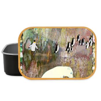 COOLE Designer T-Shirt ORIGINAL PAUKNER GRNA - Lunch Box - Schwarz - Vorne