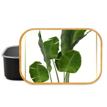 Banana Leaf Tropical Splendor - Lunch Box - black - Front