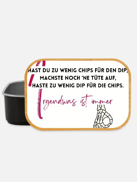Irgendwas ist immer - Lunch Box - Schwarz