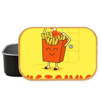 Le ketchup est mon gel douche - Boîte à goûter - noir - Devant