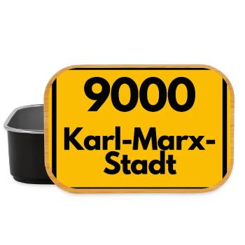 ANCIEN CODE POSTAL RETRO 9000 KARL-MARX-STADT - Boîte à goûter - noir - Devant