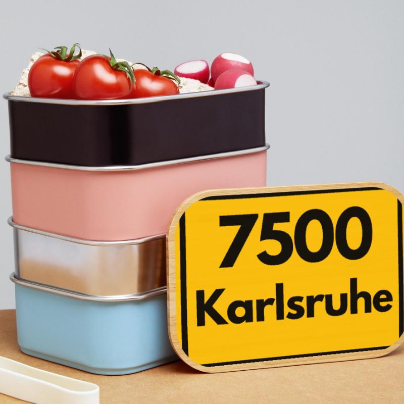OLD POSTCODE ZIP CODE 7500 KARLSRUHE FÄCHERSTADT Lunch Box