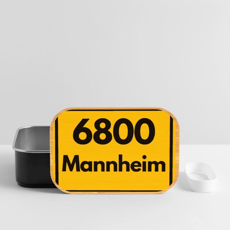 OLD POSTCODE POSTCODE RETRO 6800 MANNHEIM Squares Lunch Box