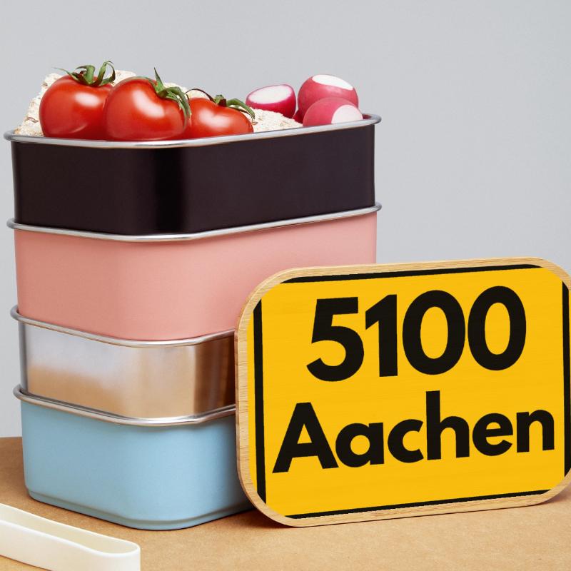 OLD POSTCODE POSTCODE RETRO 5100 AACHEN DREILÄNDER Lunch Box