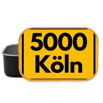 ANCIEN CODE POSTAL RÉTRO 5000 COLOGNE - VILLE CATHÉDRALE - Boîte à goûter - noir - Devant