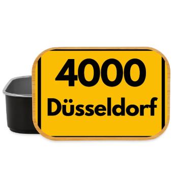 ANCIEN CODE POSTAL RETRO 4000 DÜSSELDORF - ANCIEN - Boîte à goûter - noir - Devant