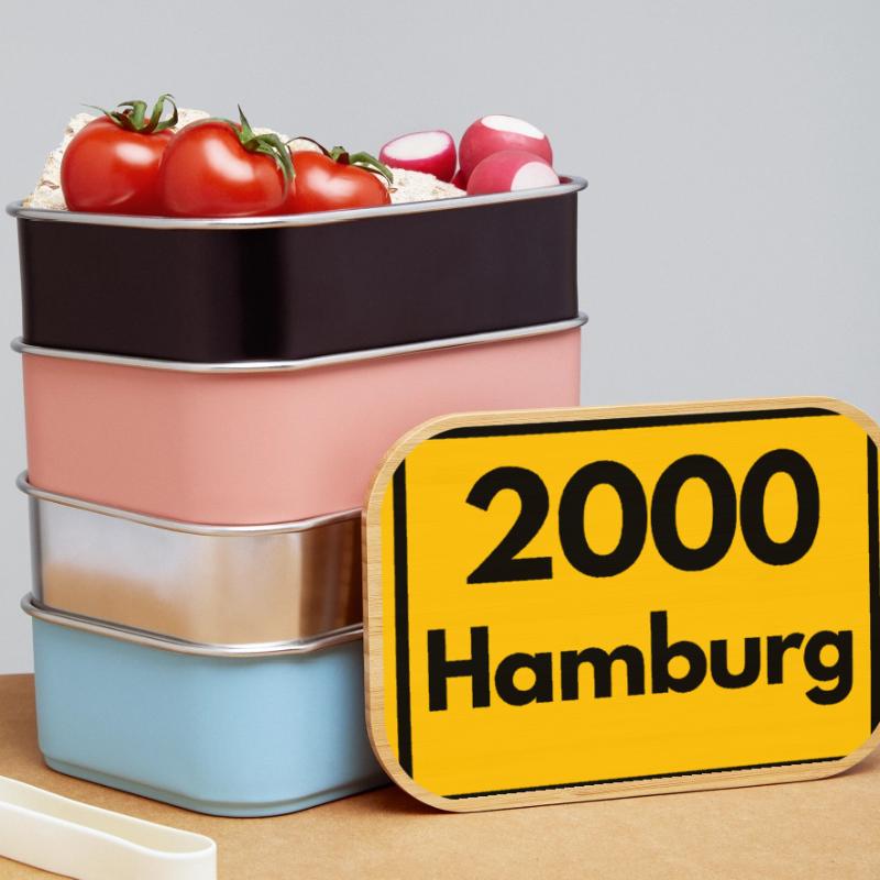 OLD POSTCODE POSTCODE RETRO 2000 HAMBURG - HAFEN Lunch Box