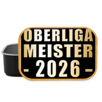 Champion of the Oberliga 2026 Oberliga Champion - Lunch Box - black - Front
