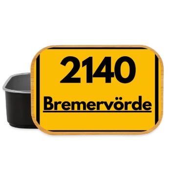ANCIEN CODE POSTAL RETRO 2140 BREMERVÖRDE - Boîte à goûter - noir - Devant