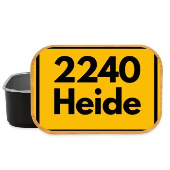 ANCIEN CODE POSTAL RETRO 2240 HEIDE MARSHENLAND - Boîte à goûter - noir - Devant