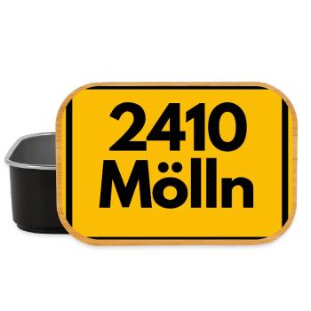 OLD POSTCODE ZIP CODE 2410 MÖLLN TIL EULENSPIEGEL - Lunch Box - black - Front