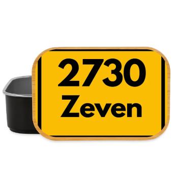 ANCIEN CODE POSTAL RÉTRO 2730 ZEVEN – GEESTHELD - Boîte à goûter - noir - Devant