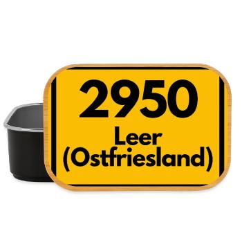 ANCIEN CODE POSTAL RÉTRO 2950 LEER EAST FRISIA - Boîte à goûter - noir - Devant