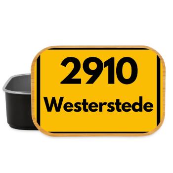 ALTE POSTLEITZAHL PLZ RETRO 2910 WESTERSTEDE  - Lunch Box - Schwarz - Vorne
