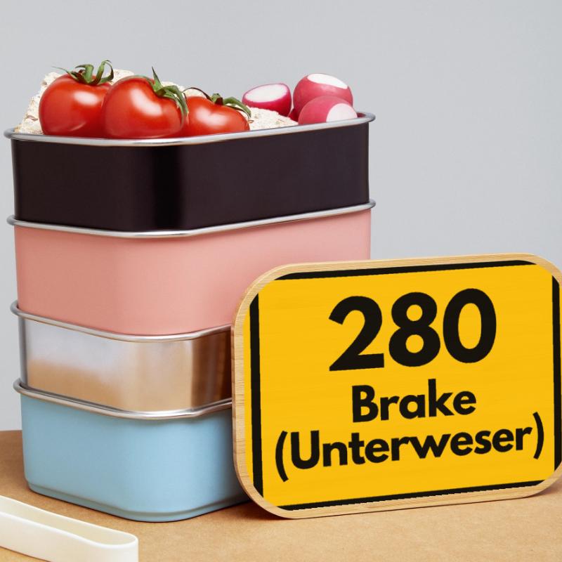 OLD POSTCODE ZIP CODE RETRO 2880 BRAKE UNTERWESER! Lunch Box