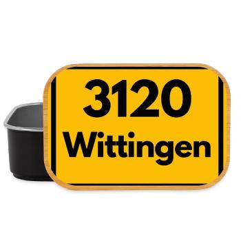ANCIEN CODE POSTAL RETRO 3120 WITTRINGEN - Boîte à goûter - noir - Devant