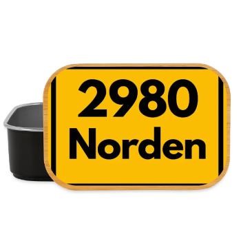 ANCIEN CODE POSTAL RÉTRO 2980 NORTH EAST FRISIA - Boîte à goûter - noir - Devant