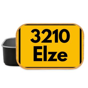 OLD POSTCODE ZIP CODE RETRO 3210 ELZE LEINEKLOSTER - Lunch Box - black - Front