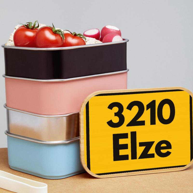 OLD POSTCODE ZIP CODE RETRO 3210 ELZE LEINEKLOSTER Lunch Box