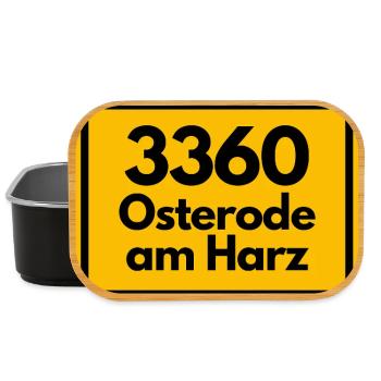 ANCIEN CODE POSTAL RETRO 3360 OSTERODE HARZ - Boîte à goûter - noir - Devant