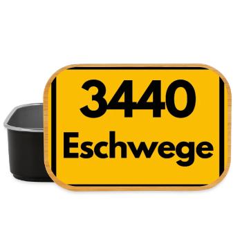 OLD POSTCODE ZIP CODE RETRO 3440 ESCHWEGE - Lunch Box - black - Front