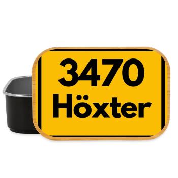 ANCIEN CODE POSTAL RETRO 3470 HÖXTER WESERHOCH - Boîte à goûter - noir - Devant