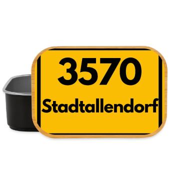 OLD POSTCODE POSTCODE RETRO 3570 STADTALLENDORF - Lunch Box - black - Front