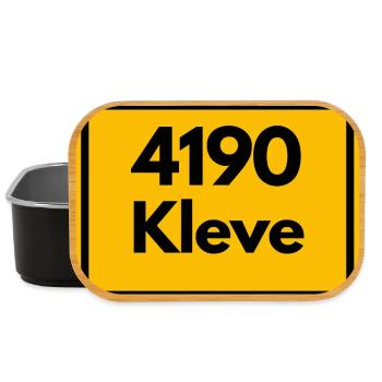ALTE POSTLEITZAHL PLZ RETRO 4190 KLEVE – NRW - Lunch Box - Schwarz - Vorne