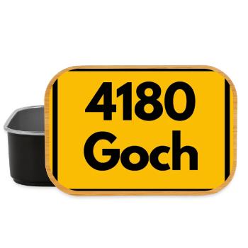 ALTE POSTLEITZAHL PLZ RETRO  4180 GOCH – NRW - Lunch Box - Schwarz - Vorne