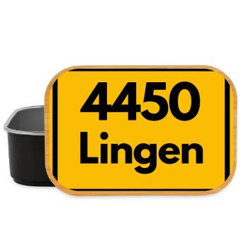 ANCIEN CODE POSTAL RETRO 4450 LINGEN - Boîte à goûter - noir - Devant