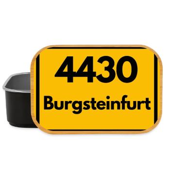 ALTE POSTLEITZAHL PLZ RETRO 4430 BURGSTEINFURT NRW - Lunch Box - Schwarz - Vorne